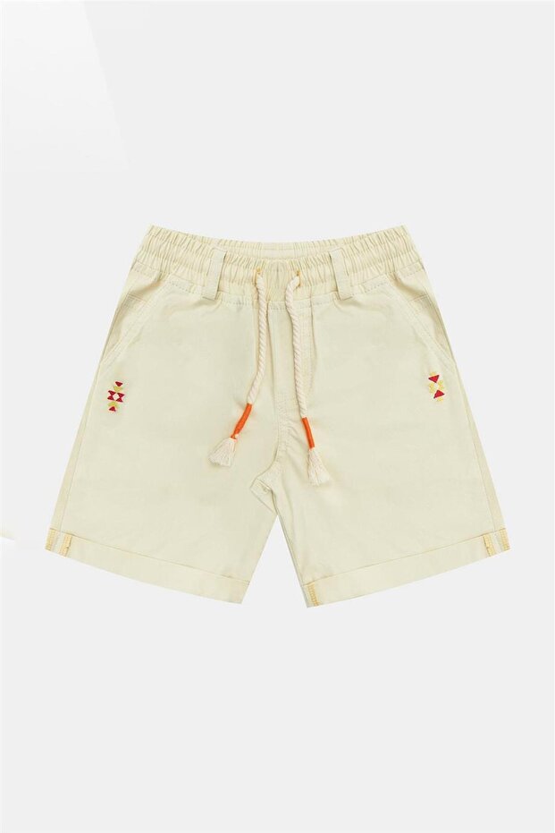 Boy Ecru Shorts - 5