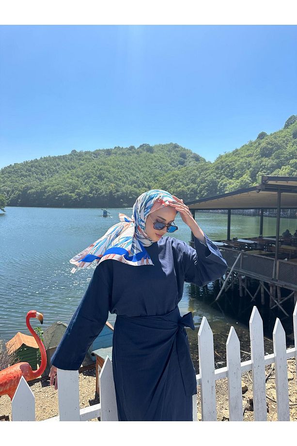 Çiçekli Zincir Şal - 1