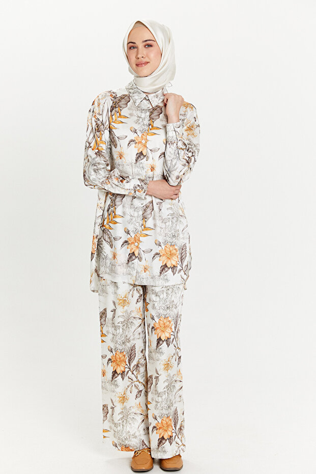 Saten Görünümlü Oversize Tunik - 3