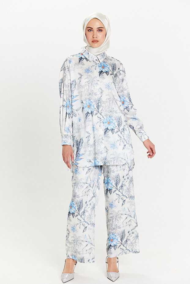 Saten Görünümlü Oversize Tunik - 2