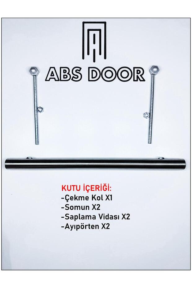 ÇELİK KAPI ÇEKME KOLU BORU TİPİ 40 CM - 2