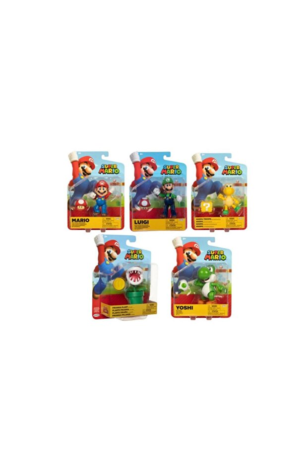 Nintendo Super Mario Figure 4 inch Assorted - 1 Piece