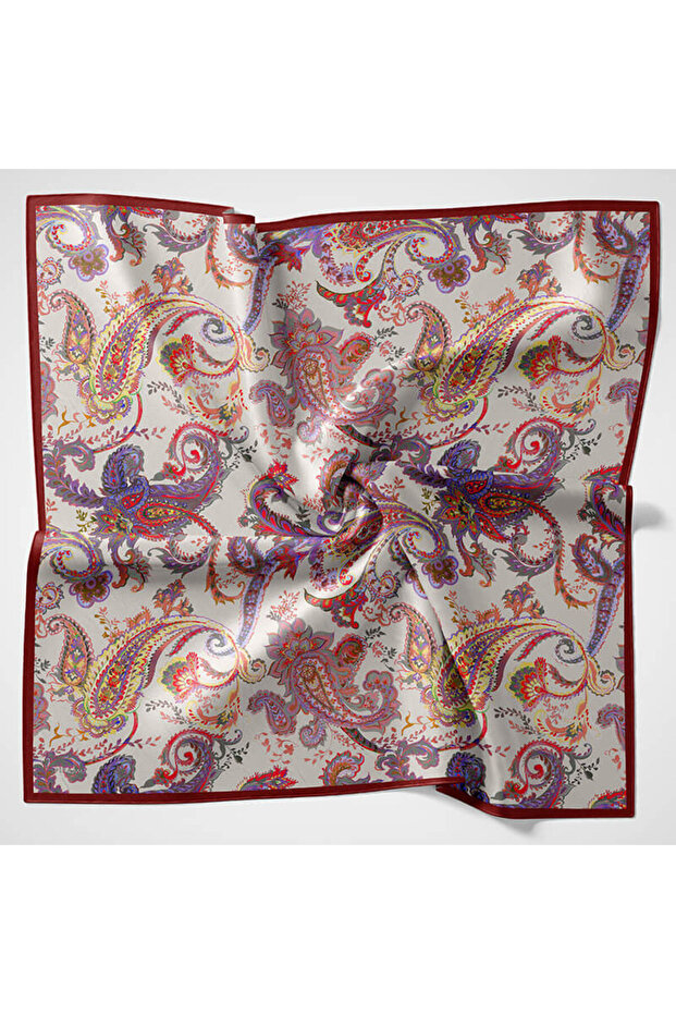 Natural Patterned Scarf - 1