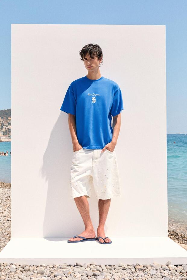 Mavi Henri Matisse tişört - 2