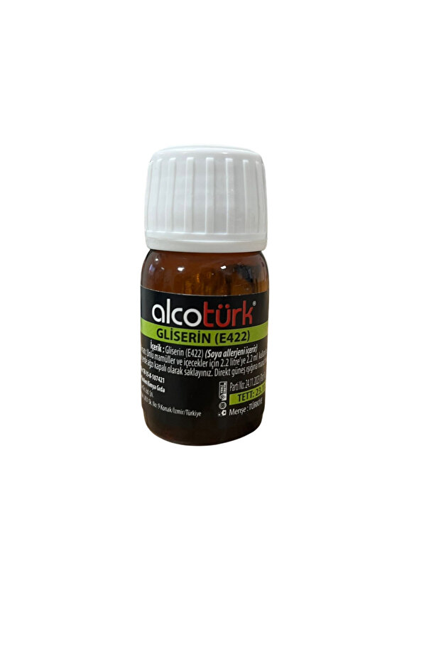 %100 Bitkisel Gliserin 20 Ml. Vegetable Gliserin - 1