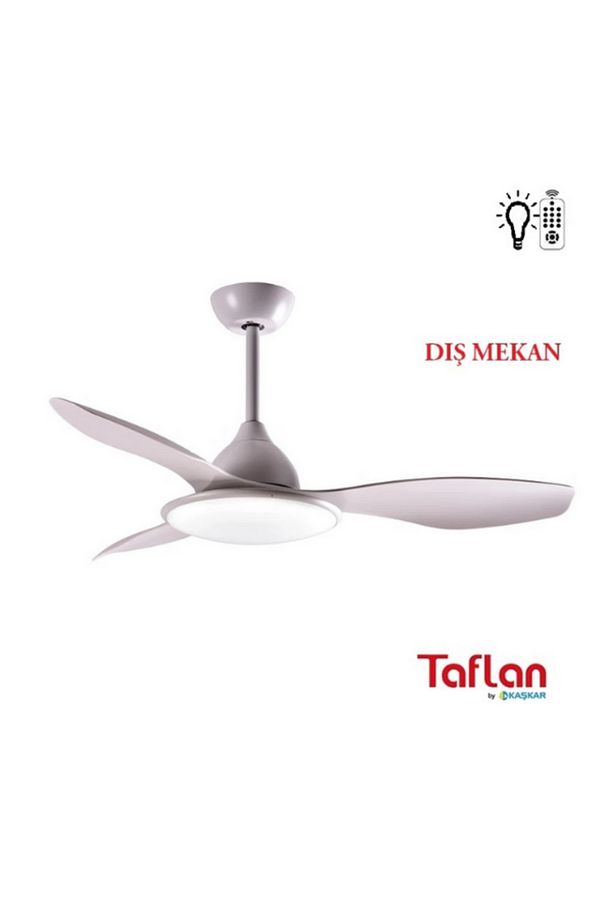 TAFLAN - KAŞKAR F48210 UZAKTAN KUMANDALI LAMBALI DIŞ MEKAN TAVAN VANTİLATÖRÜ - 1
