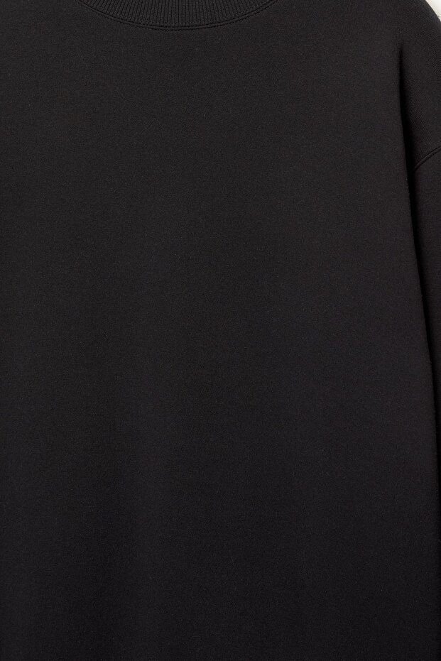 Basic bisiklet yaka sweatshirt - 6