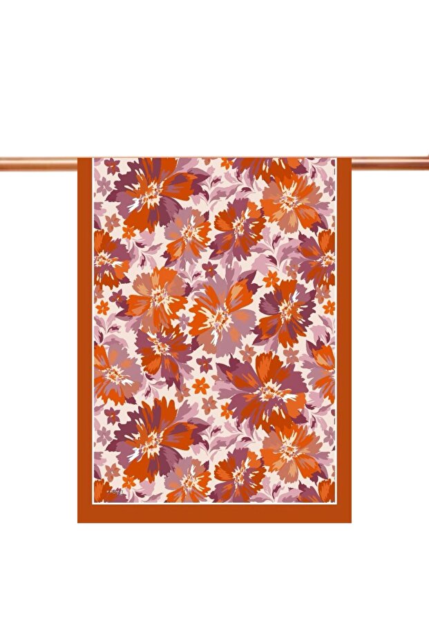 Natural Patterned Shawl - 1