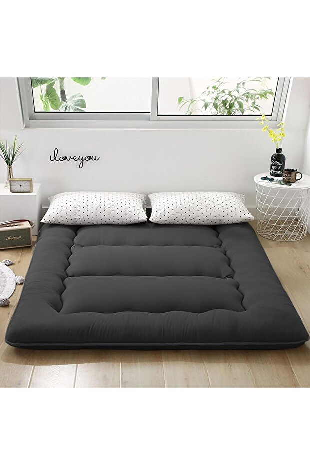 Japanese Floor Mattress, Roll Up Quilted Bed Futon Mattress, Thicken Sleeping Pad, Portable