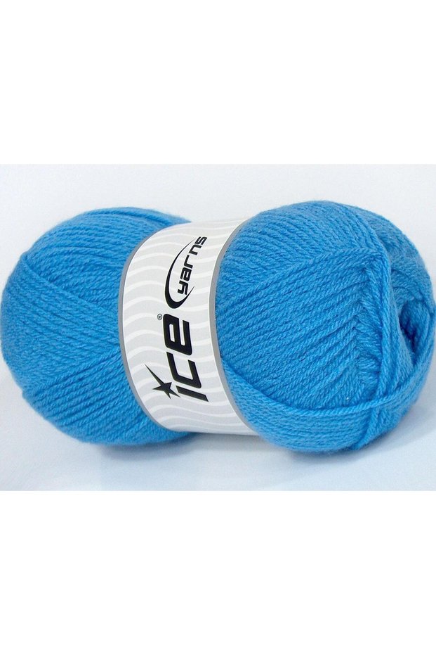 Lot of 4 X 100Gr Skeins Ice Yarns Classic Dk Hand Knitting Yarn Blue