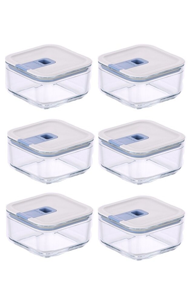 Perfect Seal Square 350ml Set of 6 Storage Containers - 1