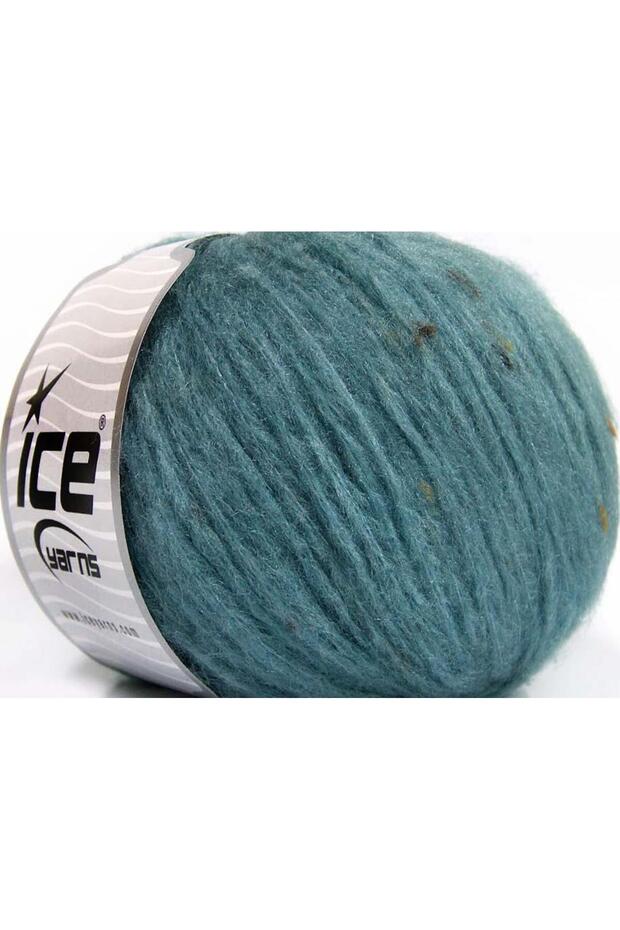 8X50Gr. Softair Tweed Viscose, Acrylic Cyan Winter, Dotted, Flat Threads, Thick, Chain