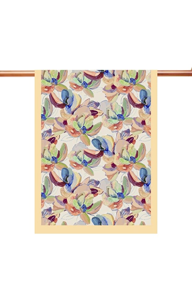 Natural Patterned Shawl - 1