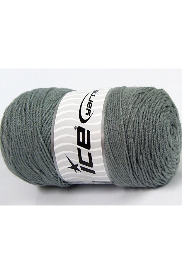Lot of 2 X 200Gr Skeins Ice Yarns Saver Hand Knitting Yarn Light Grey
