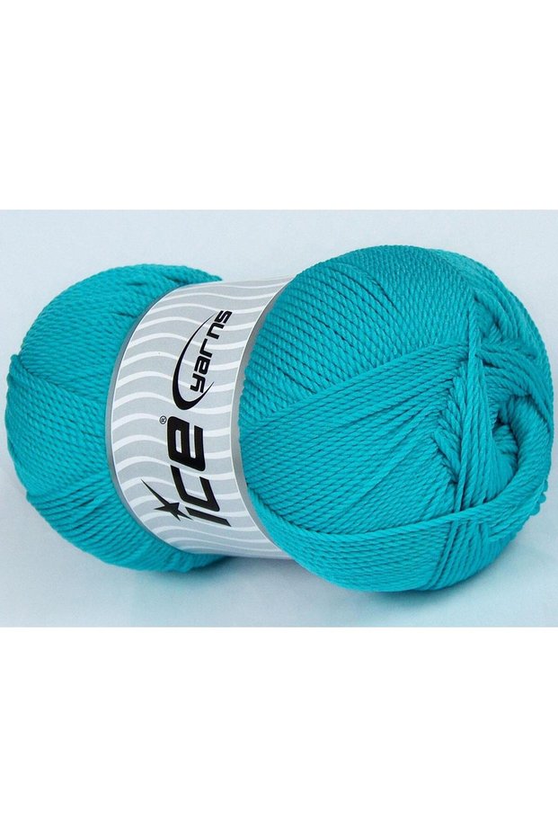 Lot of 4 X 100Gr Skeins Ice Yarns Twister Dk Hand Knitting Yarn Turquoise