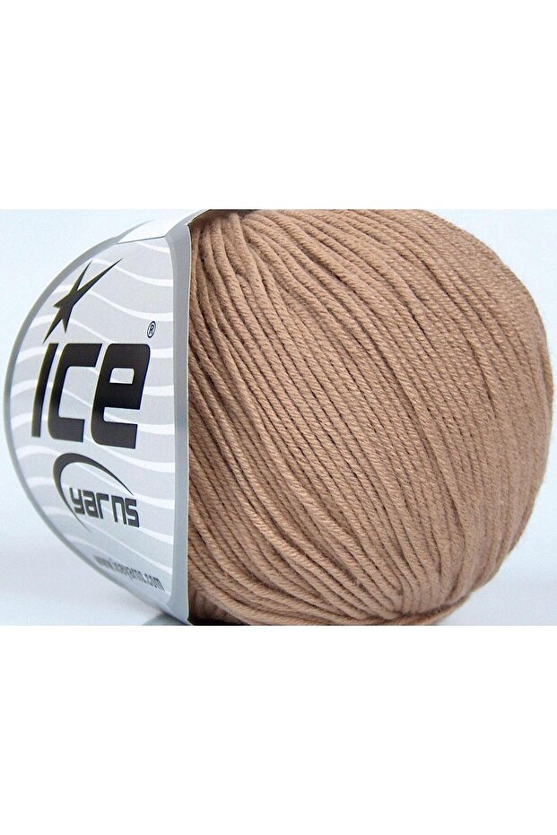 8X50Gr. Adel Cotton, Acrylic Light Camel Baby, Summer Yarns, Cotton