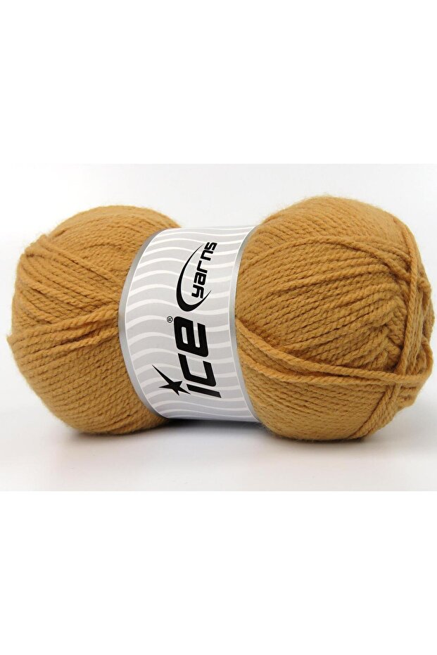 4X100Gr. Favorite Acrylic Gold Winter, Flat Strands, Worsted, 100% Acrylic