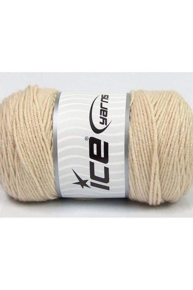 Lot of 2 X 200Gr Skeins Ice Yarns Saver Hand Knitting Yarn Light Beige