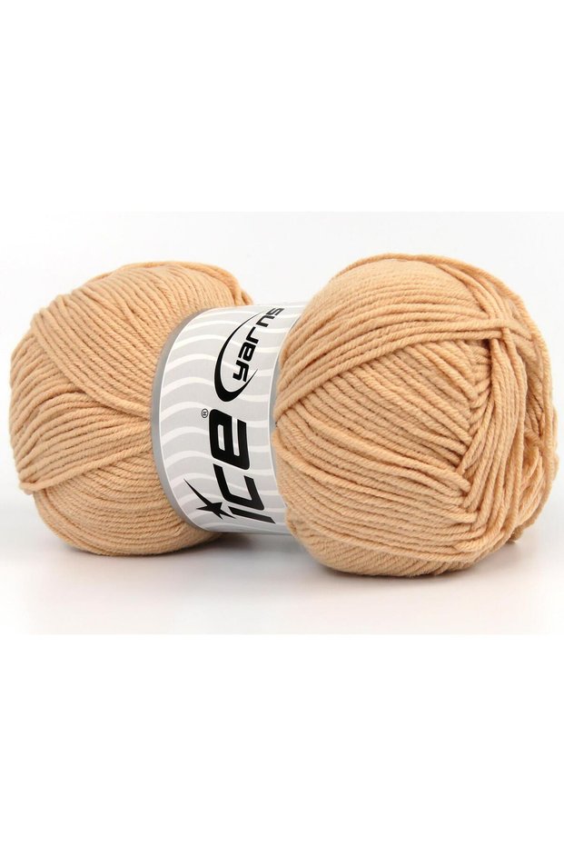 Lot of 4 X 100Gr Skeins Ice Yarns Jeans Cotton Sport (60% Cotton) Yarn Light Salmon