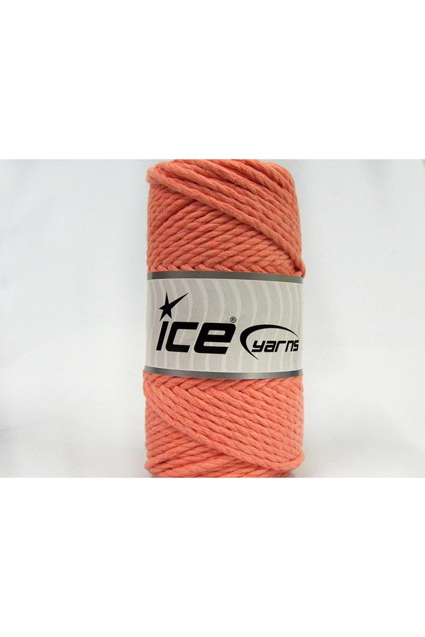 250 Gr Ice Yarns Cotton Rope (100% Cotton) Hand Knitting Yarn Light Salmon