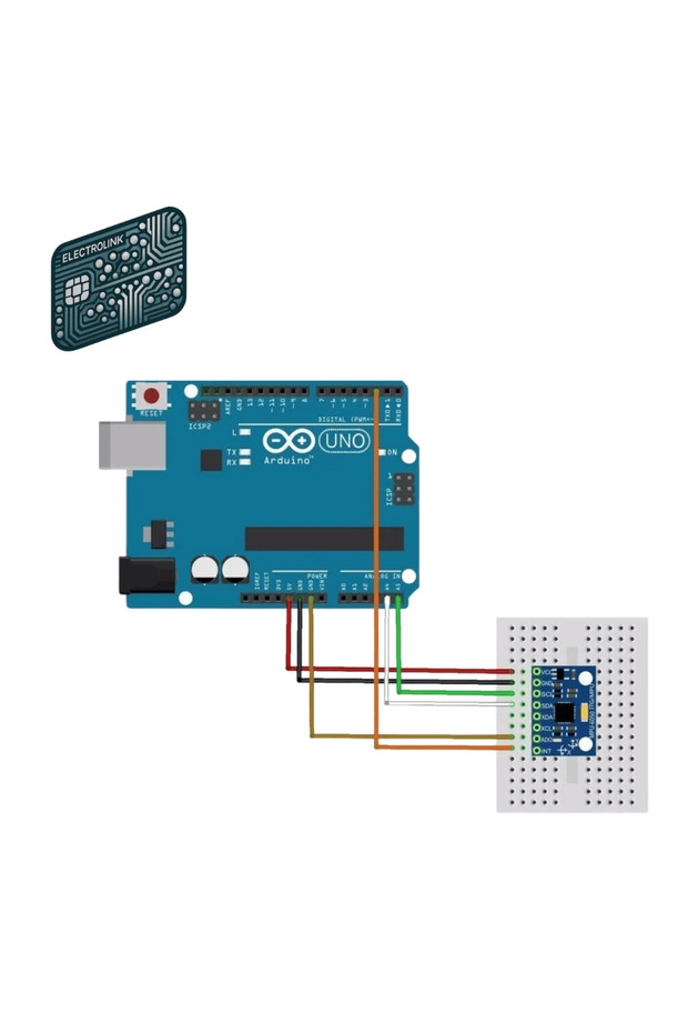 Mpu6050 3 Eksenli Gyro Ve Eğim Sensörü - 2