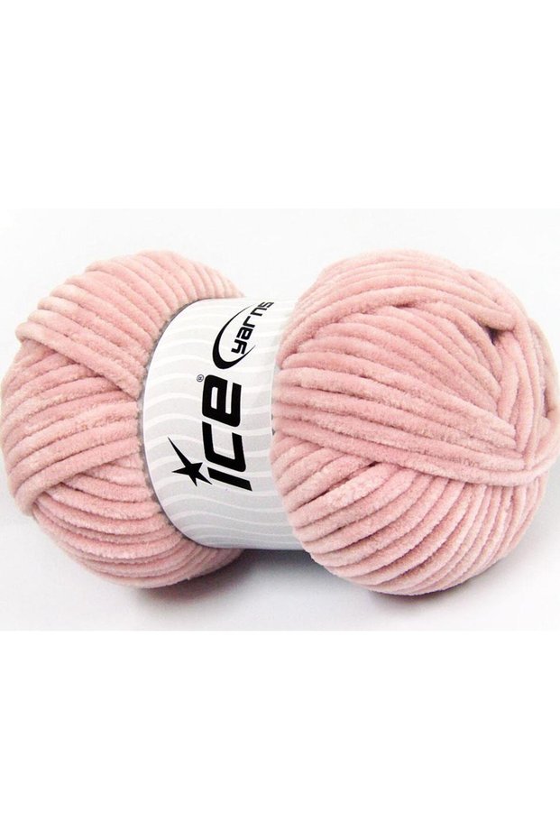 Lot of 4 X 100Gr Skeins Ice Yarns Chenille Baby (100% Microfiber) Yarn Rose Pink