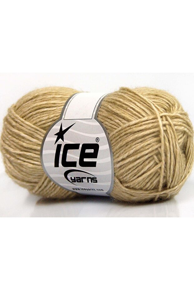 8X50Gr. Denim Acrylic, Cotton Beige Summer Yarns, Cotton