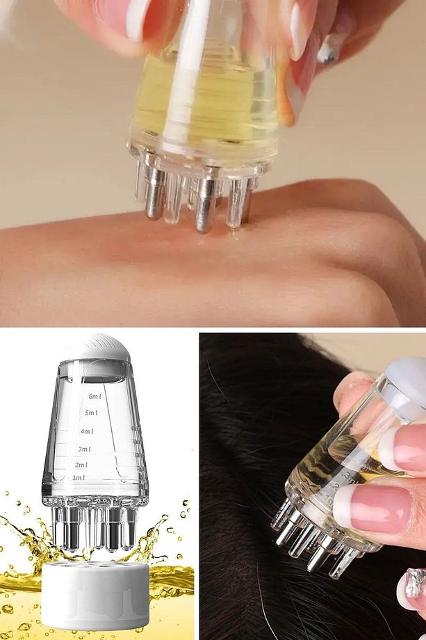 ® Mini Saç Derisi ve Cilt Bakım Serum Aplikatörü Saç Serum Şişesi - 1