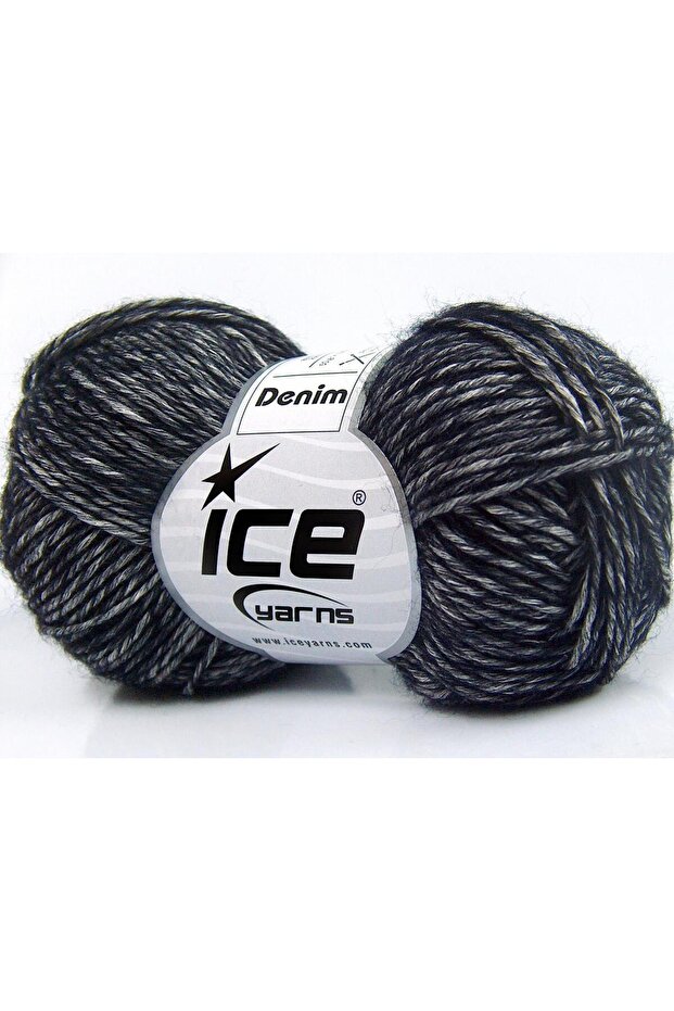 8X50Gr. Denim Acrylic, Cotton Dark Navy Summer Yarns, Cotton