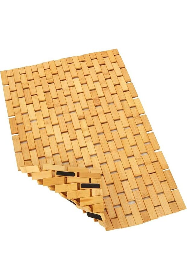 Bambu Kaydırmaz Banyo Matı Bambu Paspas 40X65 CM - 3