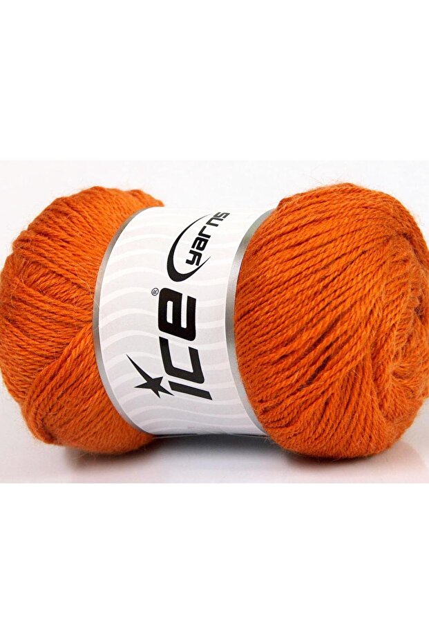 4X100Gr. Norsk Fine Wool, Alpaca Orange Luxury, Alpaca, Winter, Wool