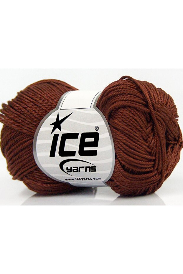 6X50Gr. Giza Cotton Brown Summer Yarns, Cotton, 100% Cotton