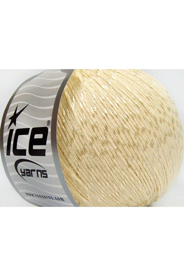 Lot of 4 X 100Gr Skeins Ice Yarns Summer (70% Mercerized Cotton 30% Viscose) Yarn Cream