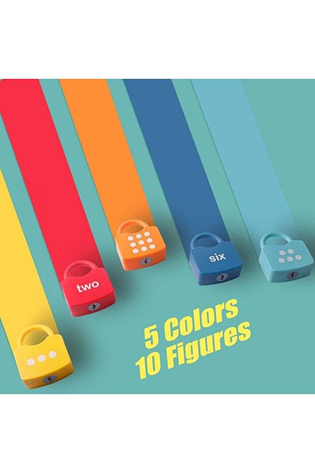 Montessori Locks Game with Numbers, Padlocks and Keys - 5