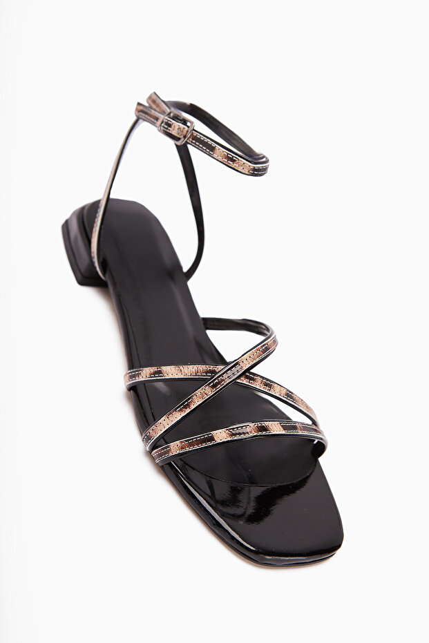 Nasima Leopard Patterned Ankle-Strap Women's Sandals Opportunity Product
