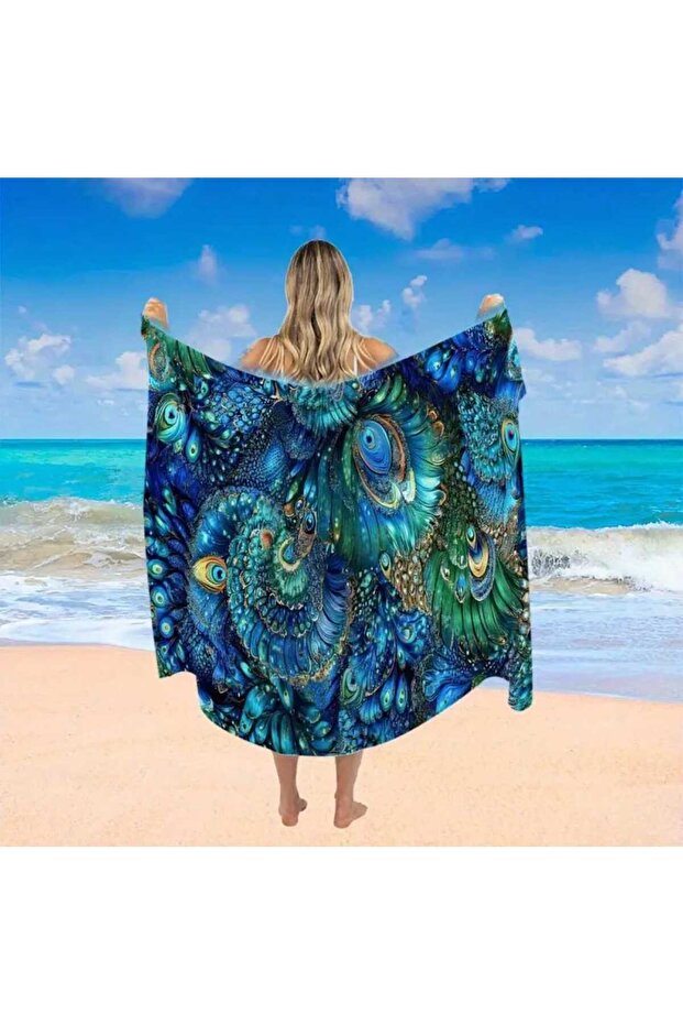 Peacock Patterned Pareo - 4