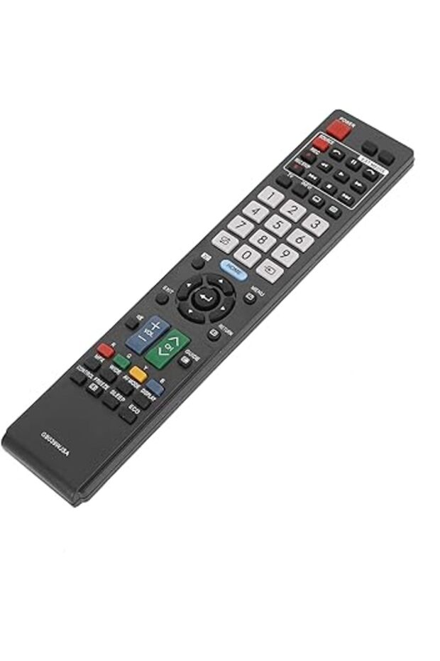 GB039WJSA Replacement Remote for Sharp TV – English Menu, Transparent Buttons, Black - 1