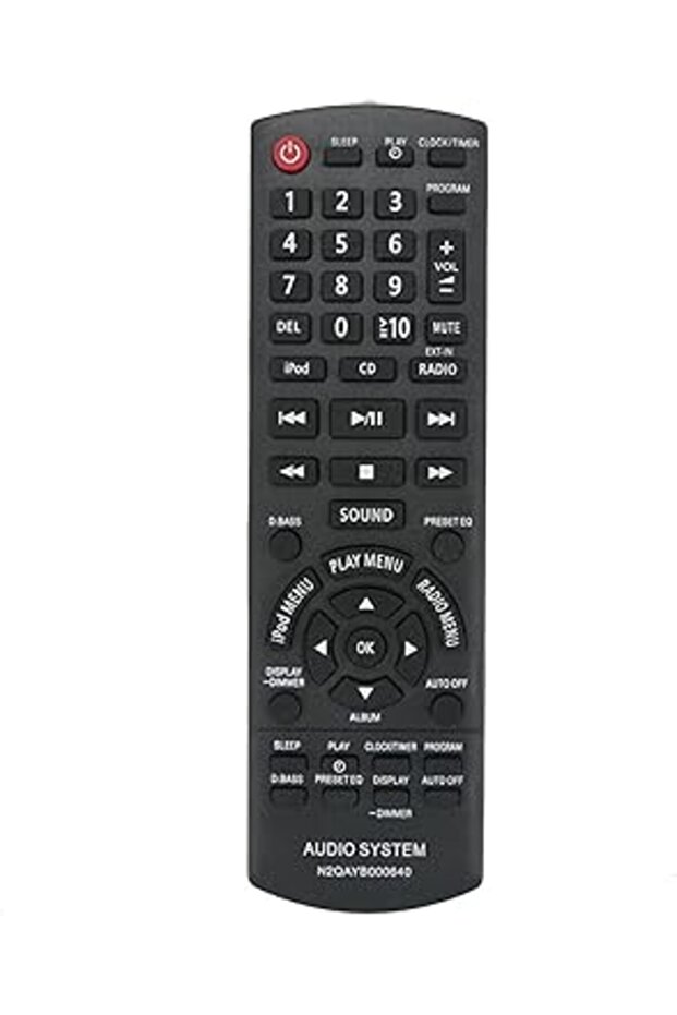 N2QAYB000640 Remote for Panasonic CD Stereo System SA-PM500 SC-AKX14 SC-HC25 SC-PMX5 SC-PM500DB