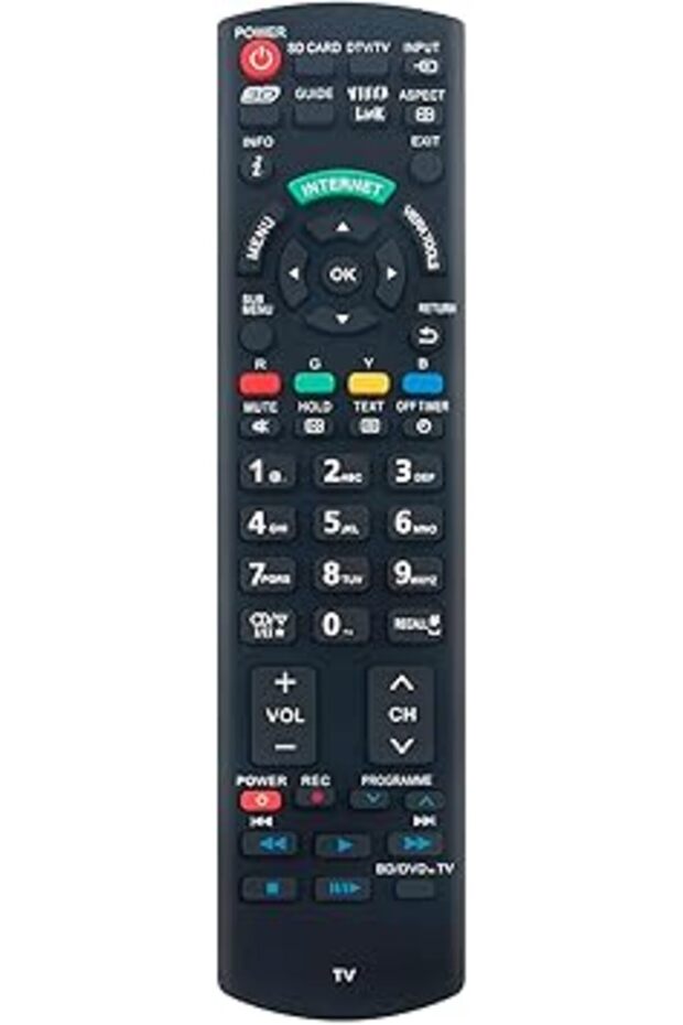 N2QAYB000603 Remote for Panasonic Viera TV: TH-P42U30D, TH-P50U30K, TH-P42U30T & More – Replacement