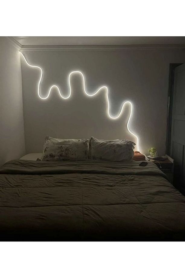 Neon Esnek Şerit Led 2 Metre BEYAZ + 220 Volt Fiş - 2