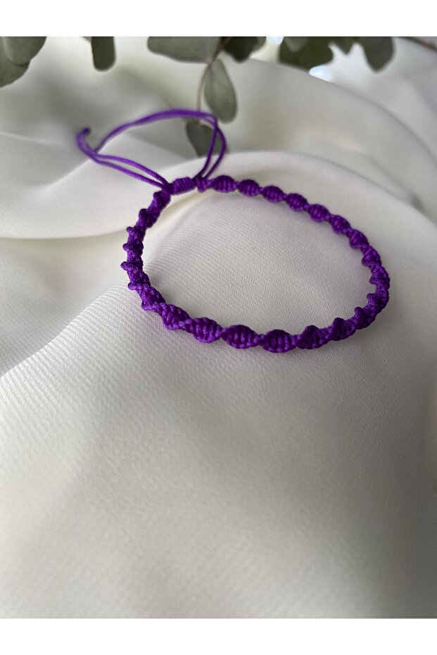 Spiral Macrame Weave Rope Bracelet,Water Resistant, Adjustable Handmade Unisex Bracelet