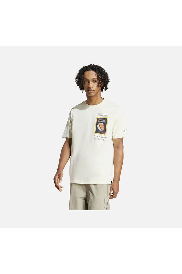 Erkek Bej Graphıc Tee (short Sleeve Ng U Ar F Gfx T Jd5962 - 2
