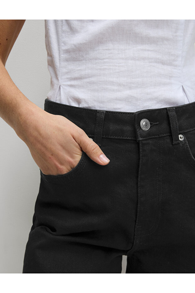 Denim Boyfriend Şort - 4