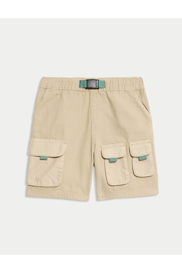 Saf Pamuklu Kargo Şort​ (​2–8 Yaş) - 5