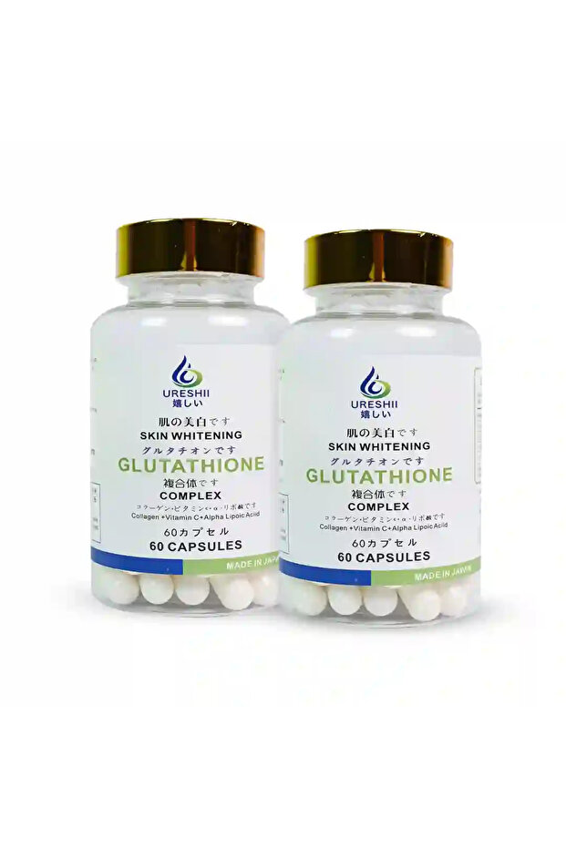Ureshii Whitening Glutathione Complex 60 Capsules – 2 Bottles