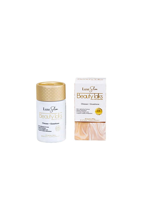 Luxe Slim Talks Skin & Body Supplements Chitosan + Glutathione 700 mg 60 Caps