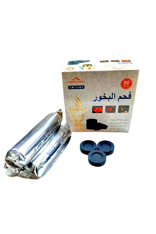 أقراص فحم دائرية، 80 قطعة