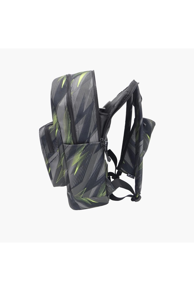 Zigzag Abstract Backpack with Accessory - 2