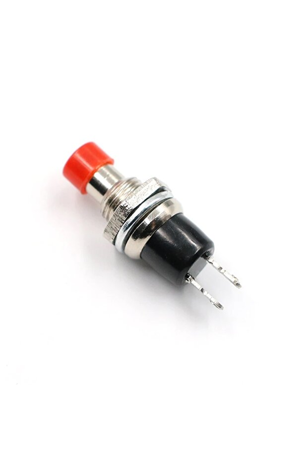 Non-latching push button, 7mm, 2 pins, Red - 1