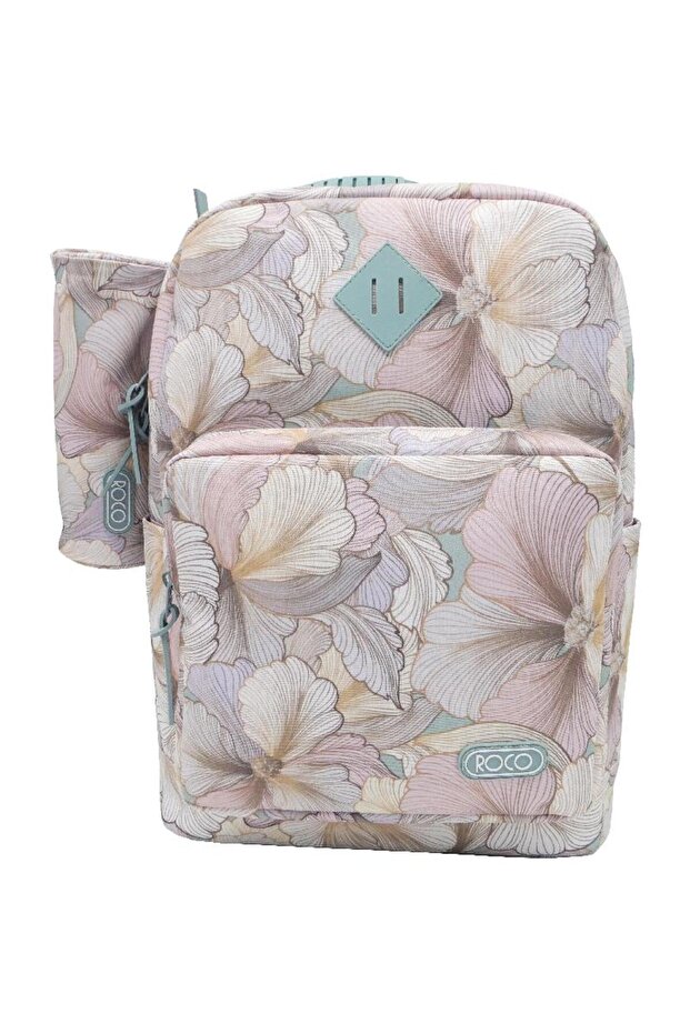 Flowers Backpack with Accessory - 2